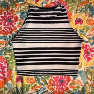 SOLD❗️American Apparel Stripped Halter Crop Top